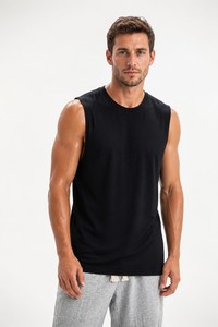 Wholesale Custom Logo 100% Cotton Tank Top High Quality Sleeveless Sustainable Fabric Team Uniform <b>Singlet</b> <b>Men</b> Women Tank Top - Product Image 3