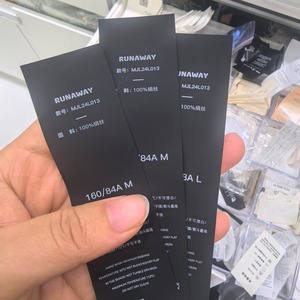 White Satin <strong>Care</strong> <strong>Label</strong> Clothing Holographic Heat Transfer Instructions Fragile Warning for Hair <strong>Care</strong> Packaging Moving Clothes - Product Image 2