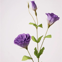 C-022 Fleurs artificielles de Lisianthus et de Gentiane de Prairie, haute qualité, toucher réaliste, hydratantes, pour la décoration d'événements