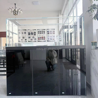 Aquarium en verre de luxe commercial, grand et long, sur mesure, pour magasin, hôtel, salon