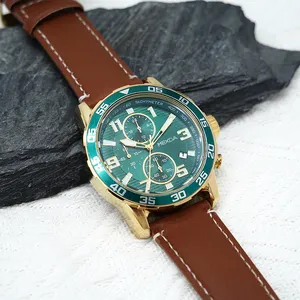 mexda Chinese Supplier Modern silicone Strap Waterproof Big Dial Men Chronograph Wrist Watch From Watch Manufacturer