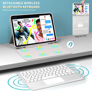 आईपैड प्रो 12.9 इंच के लिए फैक्टरी-बिक्री रूबीड सुरक्षात्मक टीपू वायरलेस टचपैड कीबोर्ड मामला - Product Image 5