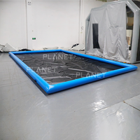 Tapis de lavage de voiture gonflable en PVC portable pour camions avec système de récupération d'eau