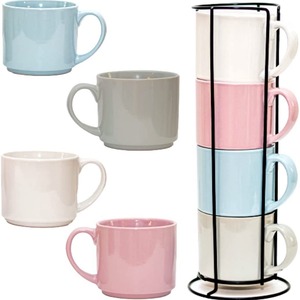 Mug à café en céramique couleur unie avec cadre en fer, logo personnalisable, impression sérigraphique pour cadeaux promotionnels - Product Image 5