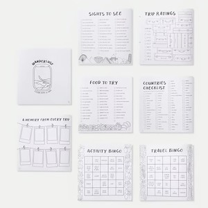 Journal de voyage - Carnet de notes polyvalent avec décorations en forme de nœud, pour adultes, pour raconter des histoires d'<span class=keywords><strong>aventure</strong></span> et des souvenirs - Product Image 3