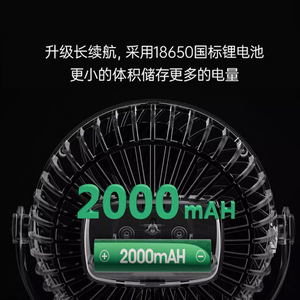 Mini Ventilador de Clip AUX C7-1, Ventilador Portátil con Batería Recargable - Product Image 3