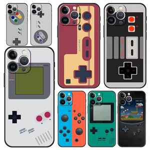 Funda de Lujo para Teléfono <span class=keywords><strong>Apple</strong></span> <span class=keywords><strong>iPhone</strong></span> 18 17 16 11 15 14 Pro MAX 12 13 7 8 Plus <span class=keywords><strong>XS</strong></span> MAX SE, Diseño de Videojuego Vintage, Funda de Silicona con Diseño de Gamepad - Product Image 1