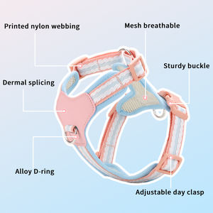 Arnés Prémium para Perro con Soporte para Bolsas de Excrementos Collar y Correa Acolchados Suaves para Mascotas Suministros Esenciales para Mascotas - Product Image 4