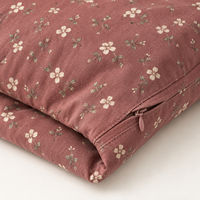 Parure de lit 3 pièces en gaze double 100 % coton à motif floral Ditsy Rose pour la maison