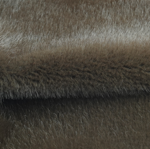 100% Polyester tổng hợp giả lông thỏ vải 12mm đống rắn nhuộm màu hồng dệt kim sang trọng tổng hợp lông thỏ thực tế - Product Image 4