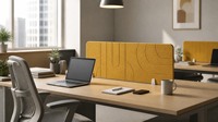 Écran de bureau TAcoustic |   Diviseur de bureau en PET pour la réduction du bruit et l'intimité