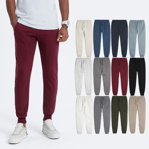 Pantalones Deportivos Casuales de Otoño con Logotipo OEM, Pantalones Jogger para Hombre, Pantalones Deportivos con Bolsillos, Forro Polar, Cintura Media, 100% Algodón - Product Image 1