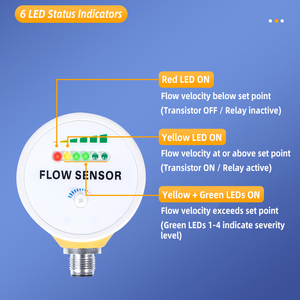 Điều khiển tự động LED hiển thị IP67 spdt chuyển đổi dòng chảy 22 Mét nồi hơi Máy làm lạnh nước điện tử Detector chuyển đổi với OEM hỗ trợ - Product Image 5
