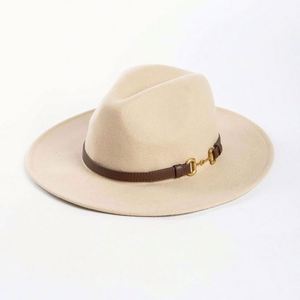 Wholesale Western Style 100% Wool Cowboy Fedora Hats With Belt High Quality Felt Hat - Product Image 5