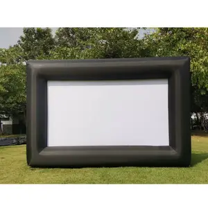 Benutzer definierte 20 Fuß Outdoor Cinema Equipment Aufblasbare Film projektor Leinwand für Front Back Projektion