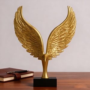 Scultura Moderna di Ali d'Angelo Dapeng di Alta Gamma, Artigianato in Resina Dipinta a Mano per Decorazioni Domestiche e Festive - Product Image 4