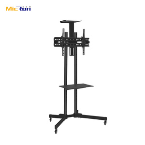 Marco <span class=keywords><strong>De</strong></span> Soporte <span class=keywords><strong>De</strong></span> polea, carrito <span class=keywords><strong>De</strong></span> Pie pesado, color negro, VESA, 600mm a 400mm - Product Image 5