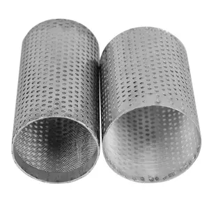 Haute qualité S304 316 acier rond métal inoxydable filtre écran perforé métal tissu maille