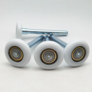 Rodillos modernos para puerta de garaje de 2 \ "con vástago de 4 \", rodamiento de nailon blanco 6200ZZ, diseño silencioso y sellado - Product Image 4