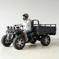 Quad 200cc 23HP pour adultes, moto tout-terrain 4x4, suspension indépendante, transport lourd agricole