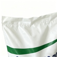 Sacs tissés en polypropylène blanc laminé BOPP personnalisés, sacs d'alimentation animale de 50 kg, emballage pour volailles, sacs d'alimentation pour poulets, haute résistance à la traction