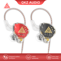 QKZ AKX HiFi Bass Earphone in Ear Dynamic Drive Wire Headphone Running Sports Earphone untuk Headset Ponsel
