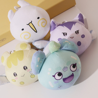 Vigreat En gros Porte-clés personnalisés Anime Manjuu, poupées rondes en peluche douce en coton PP, à suspendre au sac