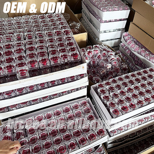 Nhà Máy Nóng Vĩnh Cửu Màu Đỏ Màu Hồng Hoa Hồng Nhỏ Vòng <span class=keywords><strong>Acrylic</strong></span> Hộp Cho Ngày Valentine Quà Tặng Bảo Quản Hoa Hồng Vòng Mini Hộp - Product Image 4