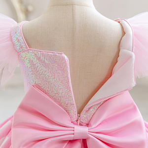 Vestido de Princesa <span class=keywords><strong>para</strong></span> Bebés y Niñas Pequeñas, Bonito Vestido de Tul con Lentejuelas y Lazo, Vestidos de Tutú con Puntos <span class=keywords><strong>para</strong></span> Bodas, Fiestas de Cumpleaños y Concursos - Product Image 6