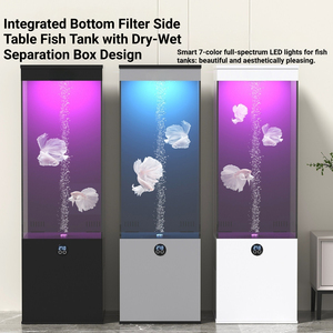 Grand aquarium en verre pour <span class=keywords><strong>la</strong></span> décoration de <span class=keywords><strong>la</strong></span> maison avec filtration à haut volume et entretien automatique - Product Image 2