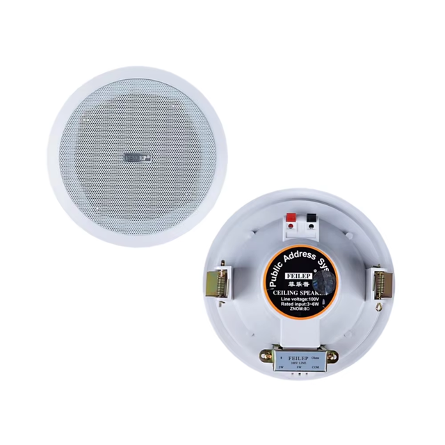 100v  3W 6W System Loudspeakers Plastic In-Ceiling Speakers