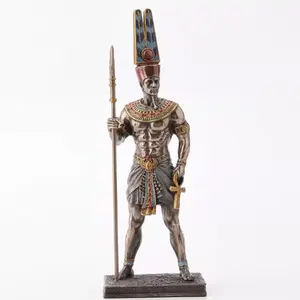 Hars Bronzen Beeld Van Amun De Koning Van De Goden Van Het Oude Egypte