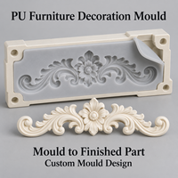 Moule d'ornement de meuble en résine Tietuo + noyau en élastomère PU C259-G1, longue durée de vie, fabricant sur mesure, MOQ 1 ensemble