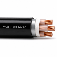 Kabel Daya Berlapis Baja Tembaga 3 Inti YJV22 0.6/1kV 3*185mm2 3*240mm2 Harga Grosir Langsung Pabrik 3*240mm2