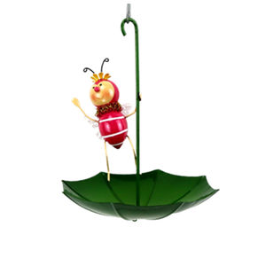 Кормушка для домашней еды, кормушка для птиц, гном, декоративная форма зонтика, подвесная кормушка для птиц, для сада, металл, под заказ - Product Image 6