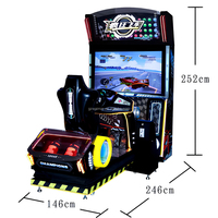 Machine de jeu de course de supercars dynamique d'intérieur à monnayeur, expérience interactive et divertissante, jeux populaires pour adultes et enfants