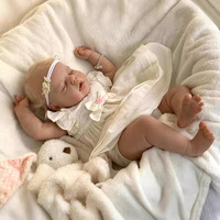 Poupées reborn bébé nouveau-né endormi Lifereborn 22'' 55cm, corps en coton, cheveux peints à la main, reborn pour enfants, cadeaux