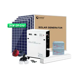 Sistema solar doméstico 3000w/sistema de painel solar 3000w, sistema de energia solar/3kw, casa
