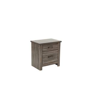Table de chevet moderne en chêne gris DB avec rangement Meubles de chambre à coucher pour la maison ou l'hôtel Style bois MDF Design traditionnel - Product Image 1
