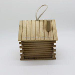 Diy אישית טבעי עץ השובך סיטונאי מותאם אישית עץ תליית בית ציפור עץ בתי ציפור - Product Image 3