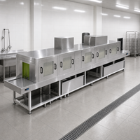 Machine à laver les plateaux de cuisson ADMF, machine de nettoyage automatique complète des plateaux pour boulangerie commerciale, lave-plaques de cuisson industrielle
