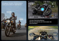 Caméra de moto professionnelle FreedConn R3 Pro V2 avec interphone et enregistrement 2K
