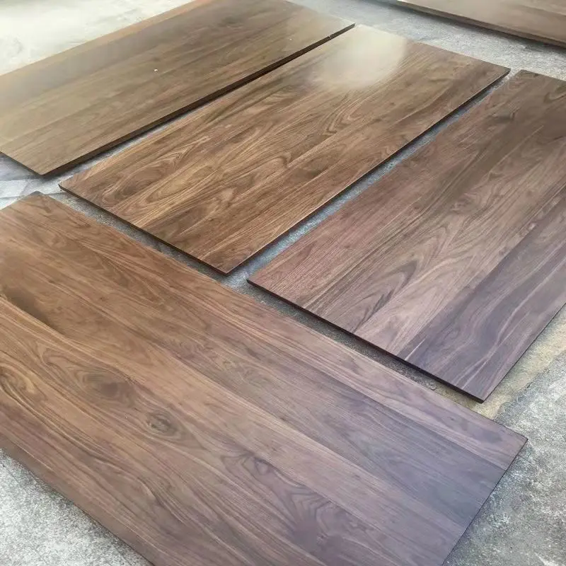 अखरोट ठोस लकड़ी बोर्ड रसोई फर्नीचर ठोस डाइनिंग टेबल