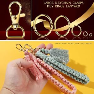 Keychain Craft Supplies Including Key Chain Hooks Lobster Clasps Key <b>Rings</b> Jump <b>Rings</b> for Key Chain Making Jewelry Making - Product Image 4