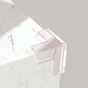 T-Shaped Plastic <b>Table</b> Corner <b>Protectors</b> With 3M Adhesive For Safety Edge Guarding - Product Image 2