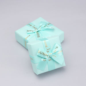 Directo de fábrica verde turquesa COLLAR COLGANTE pulsera anillo pendiente regalo embalaje joyería conjunto caja con bolsa de papel - Product Image 6