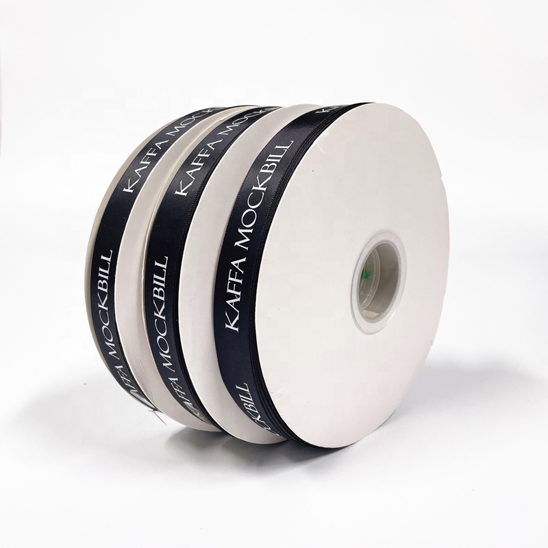 Customized Logo Print Rigid Paper Box Wrap Ribbon Christmas Gift Satin Ribbon Attach