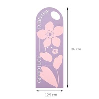 Support de fleur à tige unique avec poignée pour carte de vœux, idéal pour les bouquets de fleurs fraîches ou séchées, parfait pour les cadeaux d'anniversaire ou la fête des Mères
