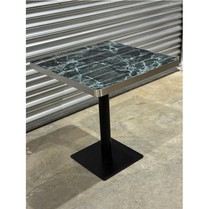 Mesa Verde de Diseño Cuadrado para Restaurante, Mármol - Product Image 3