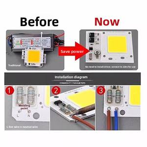 DOB Fonte de Luz LED Integrada Sem Flicker 220V, Chip de Luz de Inundação Sem Driver, Placa de Reparo para Luz de Rua, 5000lm CRI - Product Image 4